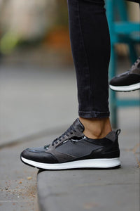 Luke Eva Sole Leather Grey Sneakers