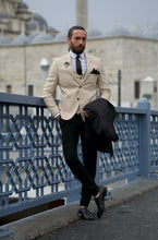 Load image into Gallery viewer, Ted Slim Fit Beige Blazer
