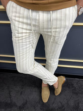 Load image into Gallery viewer, Luke SLim Fit Beige Rope Detailed Trouser
