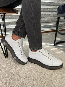 Morrison Special Sole White Lace Up Sneakers