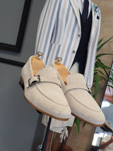 Load image into Gallery viewer, Ross Sardinelli Neolite Suede Beige Leather Shoes
