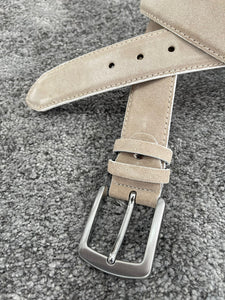 Reese Special Edition Suede Leather Beige Belts