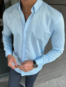 Benson Slim Fit Blue Italian Fit Shirt