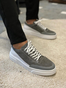 Grant Special Edition Eva Sole Leather Grey Sneakers