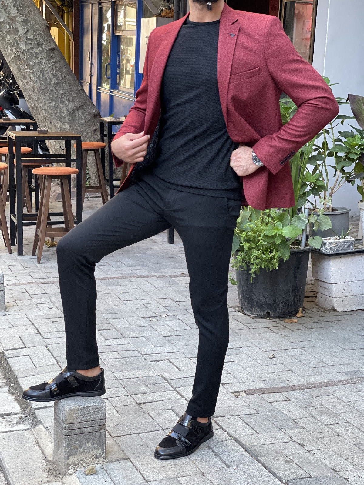 Burgundy Pants with Blazer Outfits For Men (188 ideas & outfits) | Lookastic