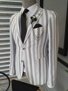 Everson Special Edition Striped Suit Combination with Shoes (Entire Set)