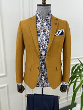 Load image into Gallery viewer, Brad Slim Fit Mono Collar Camel Blazer Only
