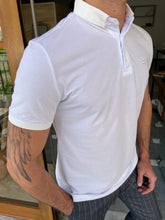 Load image into Gallery viewer, Morrison Slim Fit White Polo Tees
