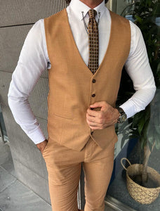 Ace New Season Slim Fit Brown Suit