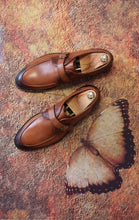 Load image into Gallery viewer, Ross Sardinelli Single Buckled Classic Tan Leather Shoes
