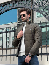Load image into Gallery viewer, Naze Slim Fit Double Sided Goose Down Khaki Winter Coat
