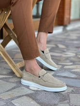 Load image into Gallery viewer, Lars Special Design Suede Beige Casual Shoes
