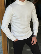 Load image into Gallery viewer, Nate Slim Fit White Turtleneck
