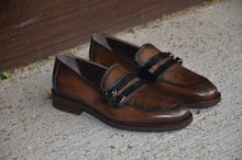 Load image into Gallery viewer, Sardinelli Double Buckle Detailed Brown Shoes
