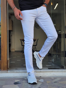 Max Slim Fit Special Edition White Jeans