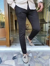 Load image into Gallery viewer, Jason Slim Fit Special Edition Black Cotton Pants
