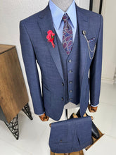 Load image into Gallery viewer, Luxe Slim Fit High Quality Woolen Navy Suit
