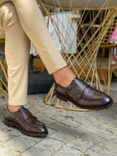 Load image into Gallery viewer, Morris Custom Made Brown Leather Loafer
