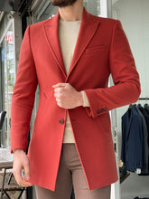 Load image into Gallery viewer, Carson Super Slim Fit Tile Woolen Winter Coat
