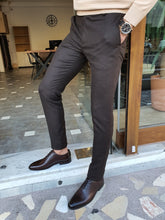 Load image into Gallery viewer, Morris Slim Fit Black Trousers
