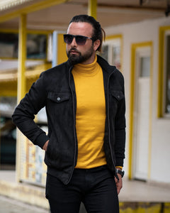 Logan Slim Fit Special Edition Woolen Black Coat