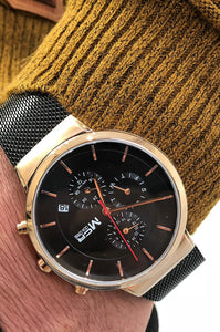Full Gold  & Black MCR Color Wristwatch