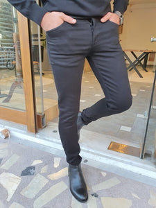 Blake Slim Fit Black Pants