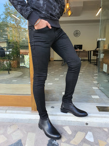 Morris Slim Fit Black Jeans