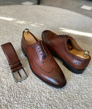 Load image into Gallery viewer, Lars Special Designed Brown Leather Shoes
