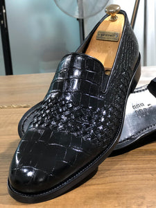 Luxe Sardinelli Black Limited Edition Leather Shoes