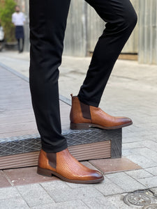 Morris Staw Detailed Brown Leather Shoes