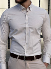 Load image into Gallery viewer, Fred Slim Fit High Quality Beige Cotton Shirt
