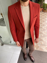 Load image into Gallery viewer, Carson Super Slim Fit Tile Woolen Winter Coat
