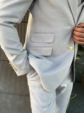 Load image into Gallery viewer, Benson Slim Fit Double Pocket Grey Suit
