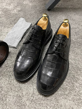 Load image into Gallery viewer, Brett Special Edition Eva Sole Black Leather Shoes
