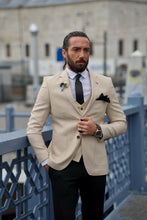 Load image into Gallery viewer, Ted Slim Fit Beige Blazer
