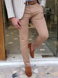 Vince Slim Fit Special Edition Side Pocket Camel Cotton Pants