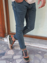 Load image into Gallery viewer, Lucas Slim fit Khaki &amp; Brown Ripped Jeans
