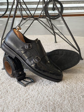 Load image into Gallery viewer, Ralpha Sardinelli Special Edition Double Buckle Croc. Leather Shoes

