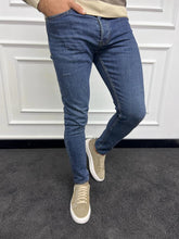 Load image into Gallery viewer, Leon Slim Fit Ripped Detailed Blue Jeans
