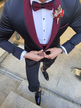 Load image into Gallery viewer, Groom Collection - Custom Made Shawl Collared Black Tuxedo
