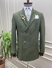 Load image into Gallery viewer, Rick Slim Fit Double Breasted Khaki Coat
