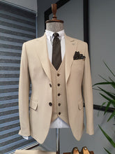 Load image into Gallery viewer, Vince Slim Fit BiStretch Biege Suit
