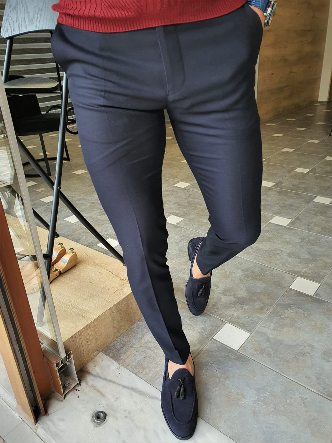 Harrison Slim Fit Special Edition Navy Pants