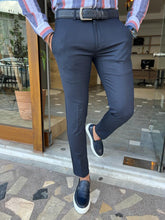 Load image into Gallery viewer, Lars Slim Fit Special Designed Dark Blue Pants
