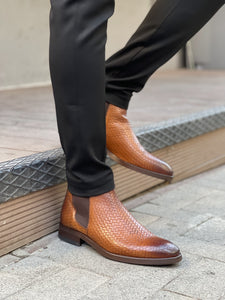 Morris Staw Detailed Brown Leather Shoes