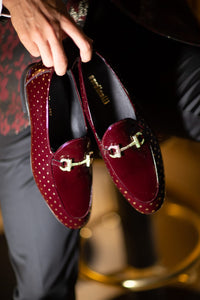 Sardinelli Buckled Burgundy Leather Shoes