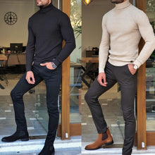 Load image into Gallery viewer, Erie Slim Fit Patterned Turtleneck (In 2 Different Colors)
