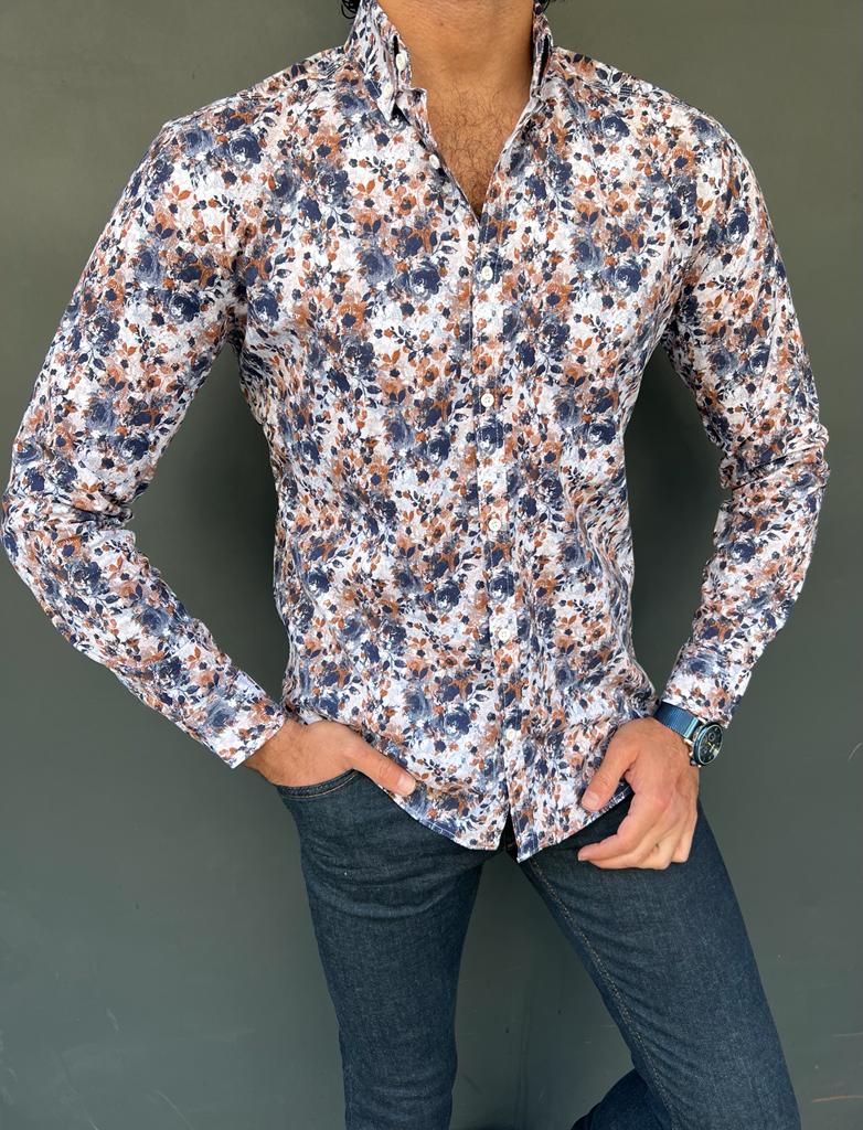 Benson Slim Fit Floral Patterned Shirt