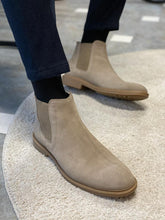 Load image into Gallery viewer, Warren Suede Genuine Rubber Sole Chelsea Boots

